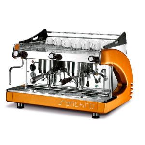 Кофемашина Royal Synchro 4GR Lever Dispensing Boiler 27LT оранжевая